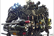 Half-Ton Transformer Wine Rack Combines Art, Mechanics, Style & Fun