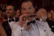 Benedict Cumberbatch Whips Out Flask at The Oscars